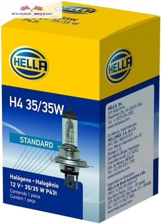 Fényszóró Izzó Halogén 12Volt 35/35watt H4 Hella