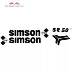 Simson SR50 Roller matrica szett (Fekete)