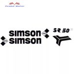 Simson SR50 Roller matrica szett (Fekete)
