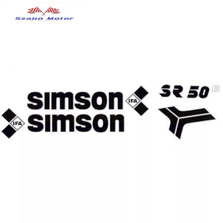 Simson SR50 Roller matrica szett (Fekete)