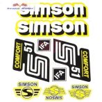   Simson komplett matrica szett S51 Comfort sárga 22X30cm Lengyel