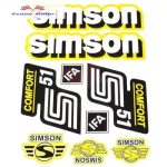   Simson komplett matrica szett S51 Comfort sárga 22X30cm Lengyel