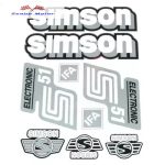   Simson komplett matrica szett S51 Electronic szürke 22X30cm Lengyel