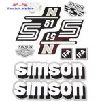 Simson komplett matrica szett S51 N ezüst 22X30cm Lengyel