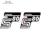 Simson S80 oldaldekni matrica párban Lengyel
