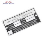 Simson Üres típustábla, adattábla DPR