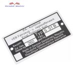 Simson S51B típustábla, adattábla DPR