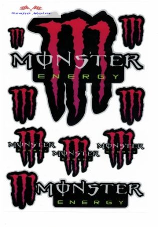 Matrica szett 18X26cm Monster 040-es változat