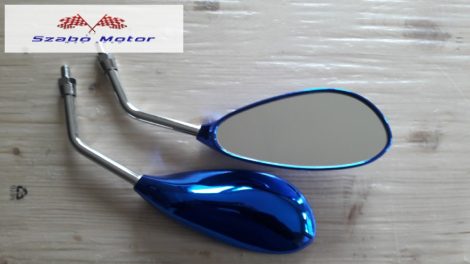 Kék-króm Visszapillantó tükör M10-es menettel párban