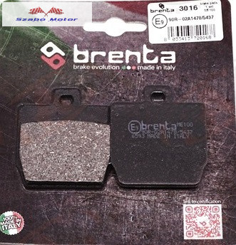 Yamaha Aerox-Nitro fékbetét 52,4x45,5x7 mm (Brenta3016)