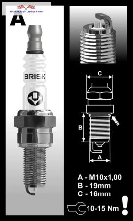 Gyújtógyertya Brisk AR10C