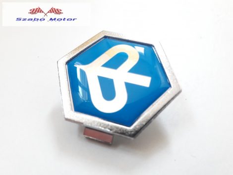 Piaggio első kék embléma bepattintós 