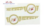 Simson Star matrica tankfelirat 18x10 cm