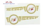 Simson Star matrica tankfelirat 18x10 cm