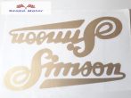 Simson 250 arany tankfelirat párban