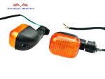   Index szett párban motorkerékpárra sárga színű búrával 61x45mm