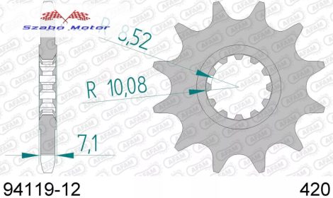 AM6 első lánckerék 420/12 AFAM 94119