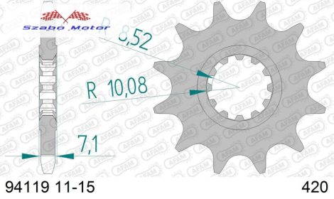 AM6 első lánckerék 420/14 AFAM 94119