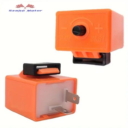 Indexrelé 2 szálas 12volt Sárga állítható