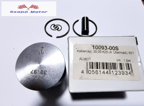 Simson S51 ALMOT dugattyú szett 38,97mm