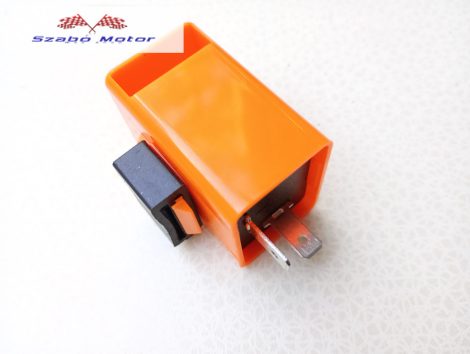 Indexrelé 2 szálas sárga12volt, hangjelzős WM