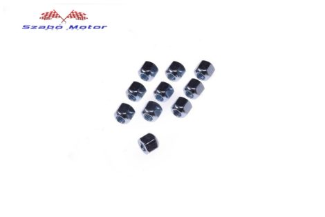  M6X9mm fekete anya ár/db.